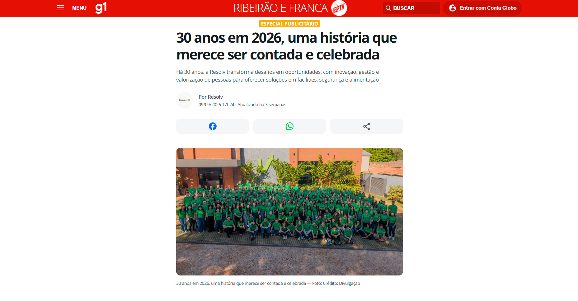 30 anos em 2026, uma história que merece ser contada e celebrada